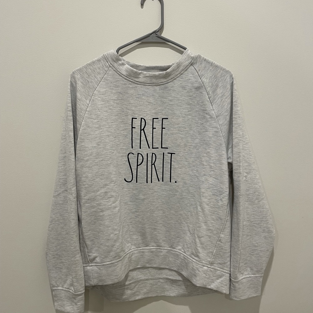 Rae Dunn - Free Spirit Gray Pullover